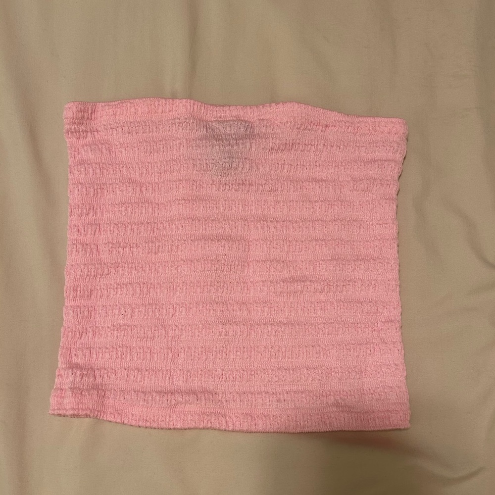 Pink Stretchy Tube Top